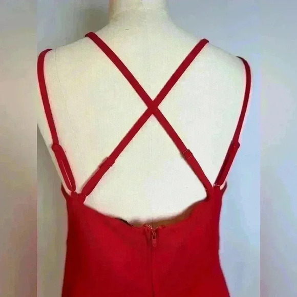 NWT - Jenni Strappy Cross Over Mini Dress -Red - Size Large - Picture 6 of 8